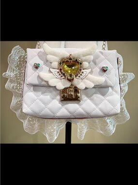 Sailor Moon Eternal Crisis Moon Compact Quilted Lolita Lace Shoulder Bag